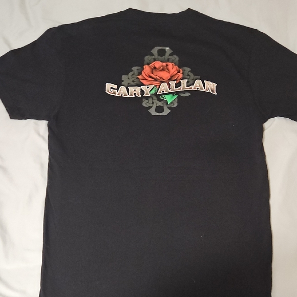 Next Level Apparel GARY ALLAN Black Short Sleeve Concert Tee Women's Sz M - Picture 3 of 4